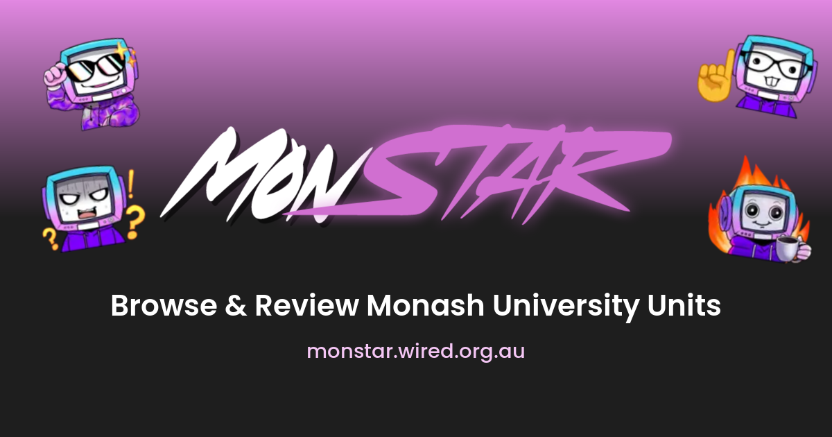 Monstar Rating Guide MonSTAR | Browse and Review Monash University Units